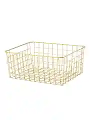 Золотой корзина для хранения Birdhouse, металлическая 36х27х15 см