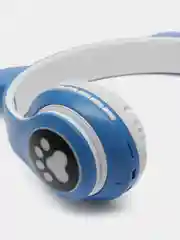 Синий наушники беспроводные детские STN-28 PRO с ушками