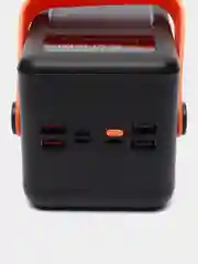 Черный внешний аккумулятор повербанк 80000 mAh с кабелями