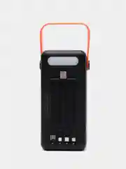 Черный внешний аккумулятор повербанк 80000 mAh с кабелями