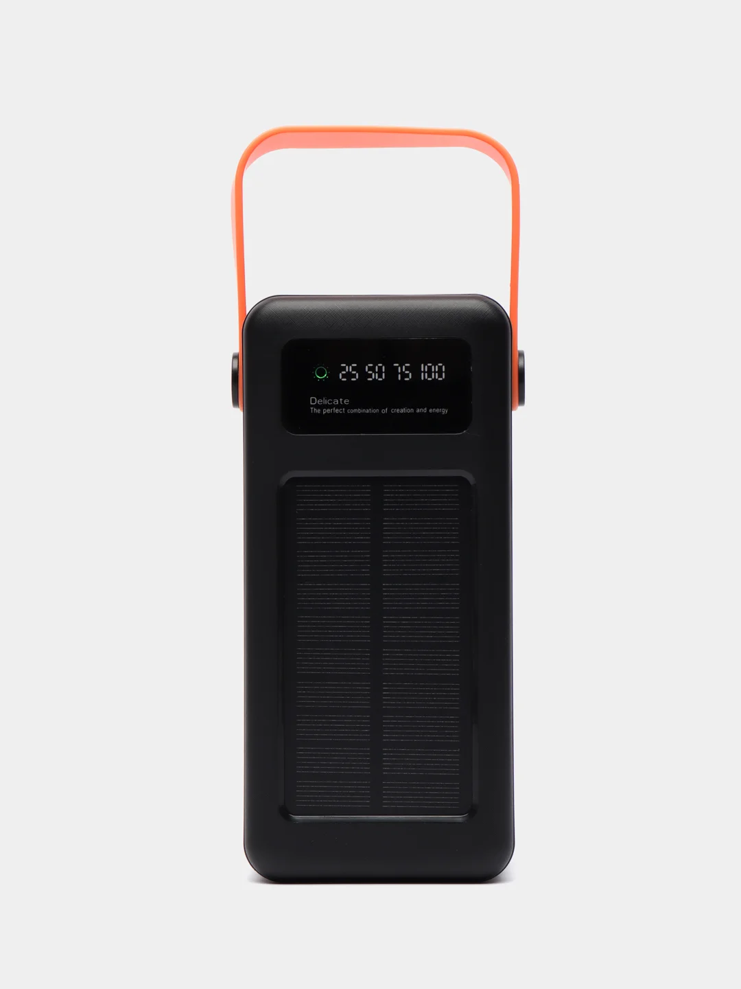 Черный внешний аккумулятор повербанк 80000 mAh с кабелями