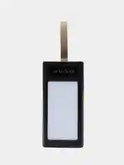 Черный внешний аккумулятор повербанк 40000 mAh для телефона