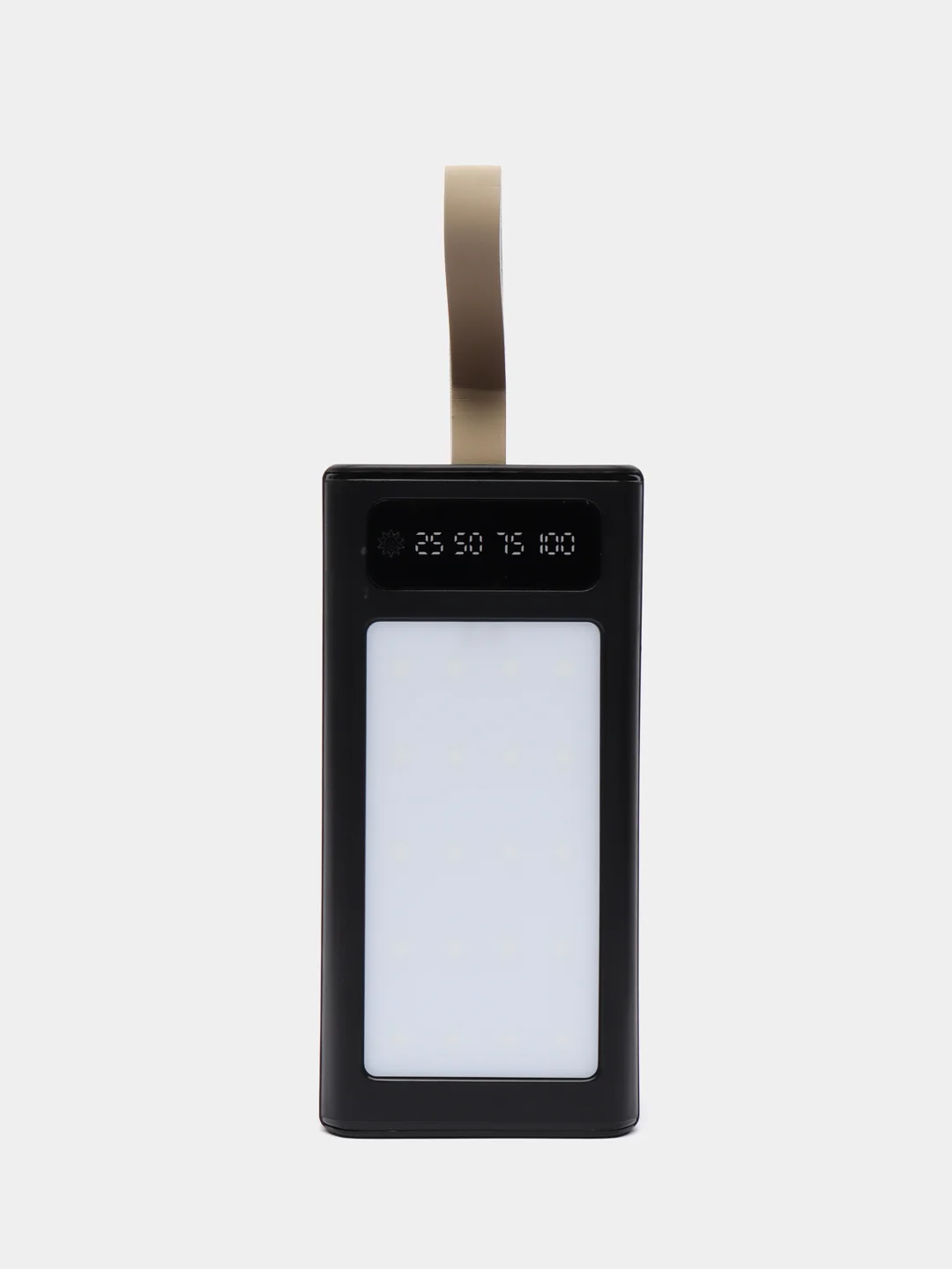 Черный внешний аккумулятор повербанк 50000 mAh для телефона