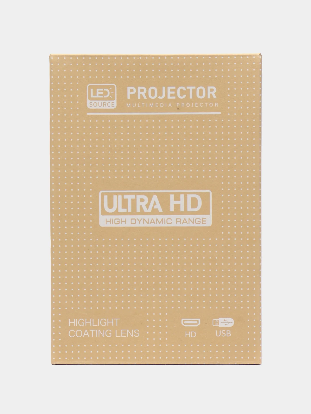 Белый мини-проектор HY300 PRO, домашний кинотеатр Android Wi-Fi Full HD