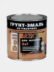 Синий дали Грунт-эмаль по ржавчине гладкая, цвет Синий, 0,75 л