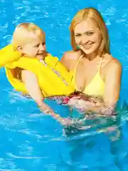 Желтый жилет надувной детский 2-5 лет .Жилет спасательный детский
