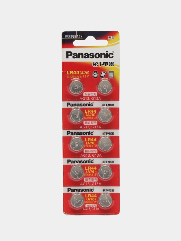 Батарейки Panasonic AG13 (LR44, L1154, A76, 357, 303, SR44) для игрушек