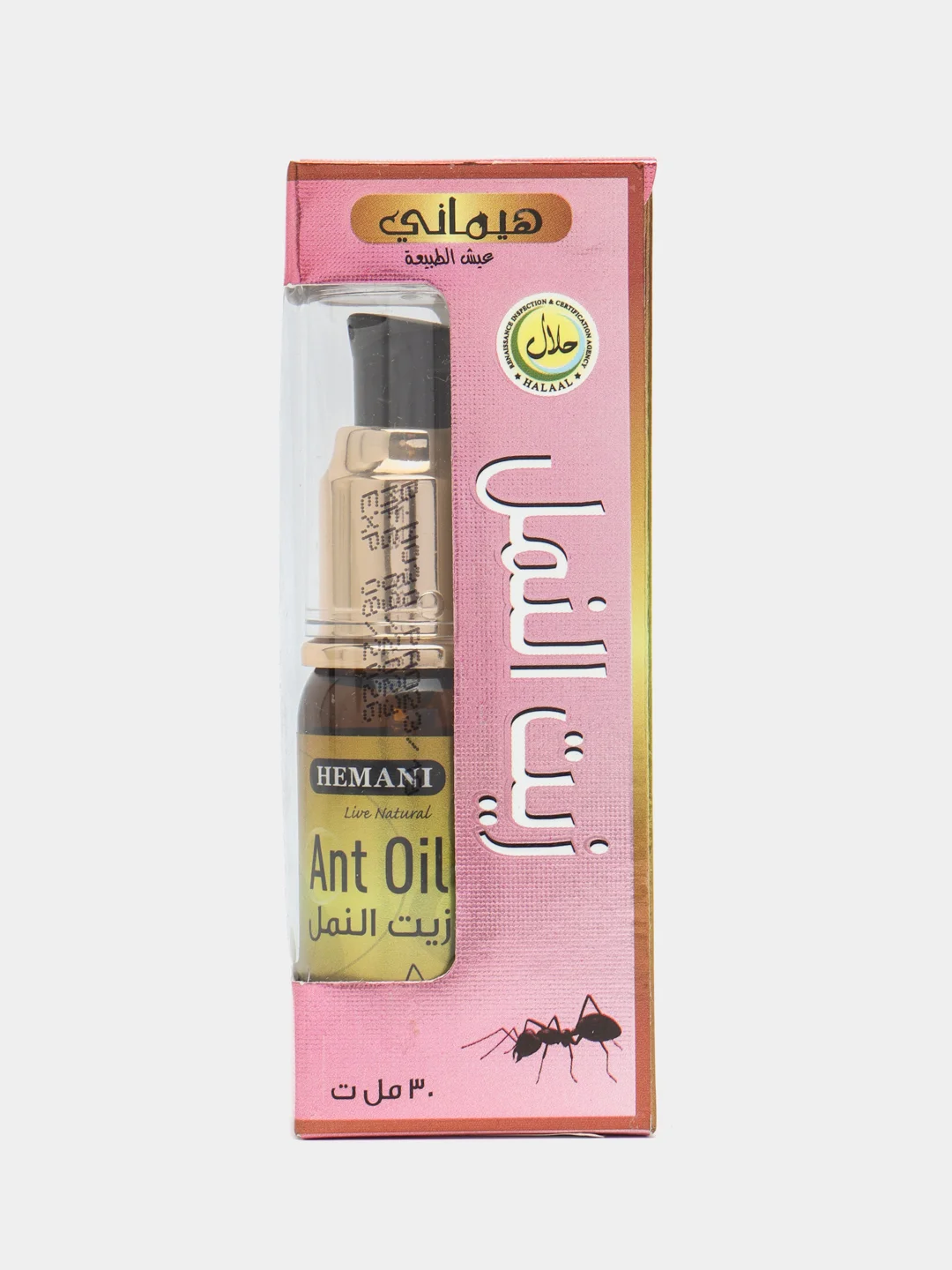 HEMANI Муравьиное масло для удаления волос Ant oil, 30 мл