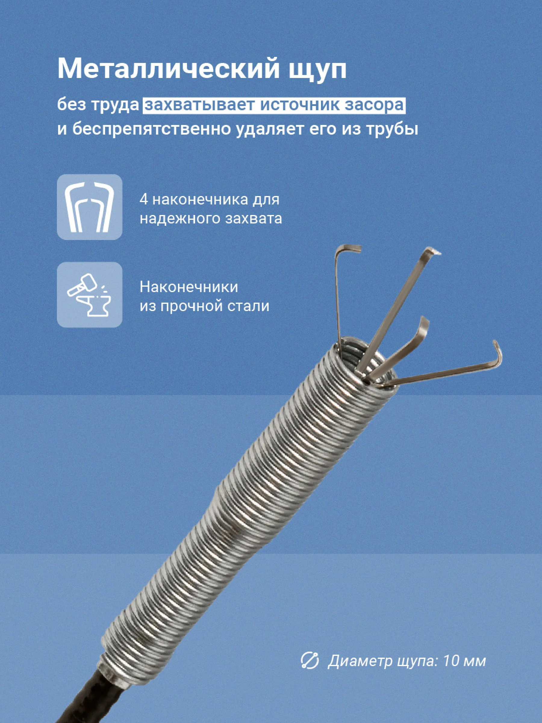 Трос сантехнический Birdhouse, трос для прочистки труб