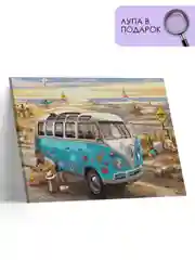 Картина по номерам на холсте с подрамником "Volkswagen T2", 40 х 50