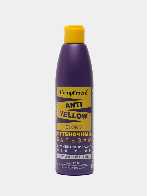 Compliment Anti-Yellow Blond Оттеночный бальзам ПЛАТИНОВЫЙ БЛОНД, 300 мл