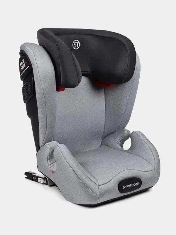 Автокресло детское Smart Travel Expert Fix, 15-36 кг, Light grey