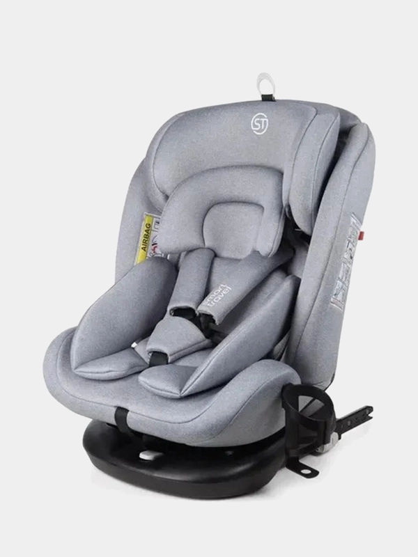 Автокресло детское Smart Travel Boss Isofix, 0-36 кг, группа 0+/I/II/III, Light grey