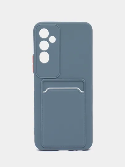Силиконовый чехол для Tecno Pova 4, Пова 4, c отсеком для карт, прозрачный