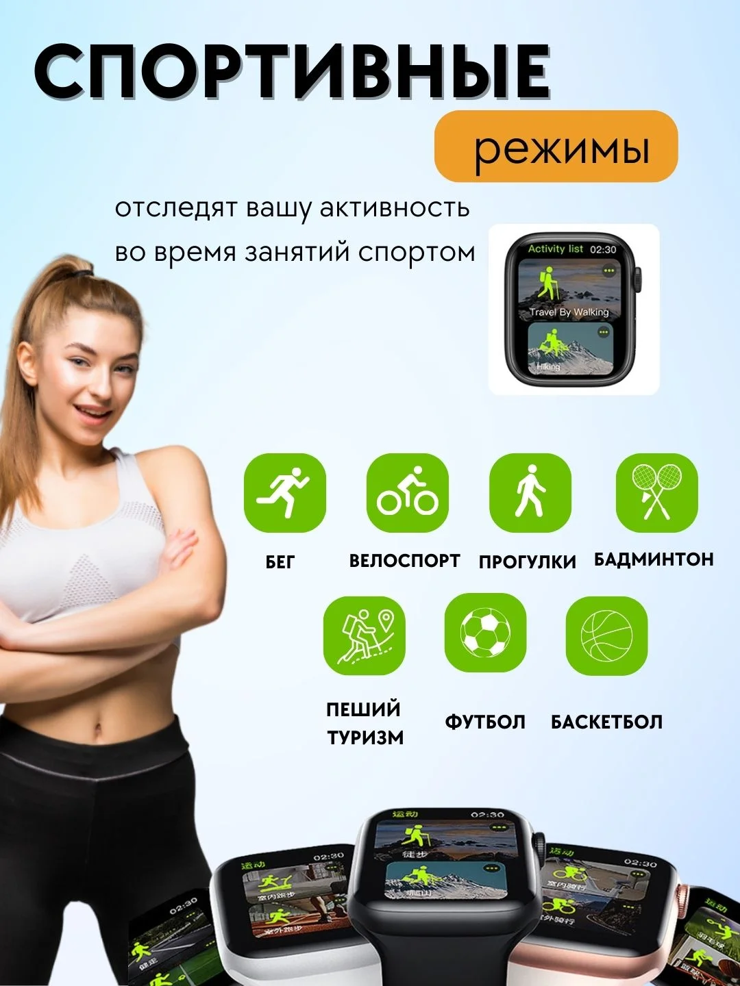 Белый умные смарт-часы, женские, мужские, фитнес браслет, со звонками, smart watch