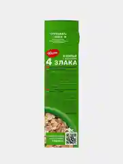 Хлопья овсяные с отрубями Увелка "4 злака", 350г