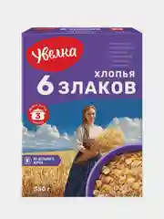 Хлопья Увелка "6 злаков", 350г