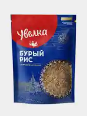 Рис Бурый Увелка, с отрубевой оболочкой, 400г