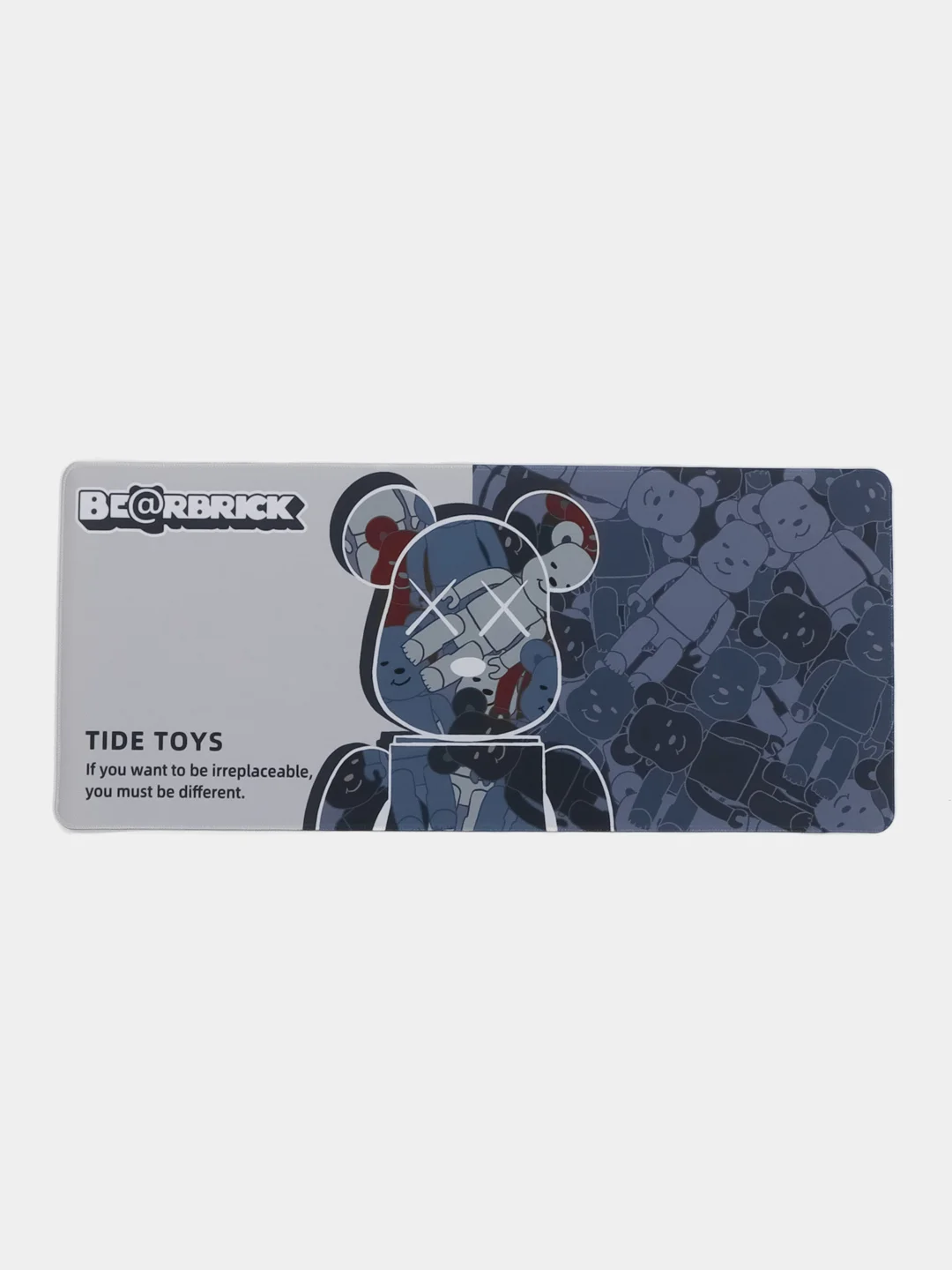 Синий игровокй коврик для мыши и клавиатуры BearBrick, 300 х 250 х 3 мм, 700 х 300 х 3 мм, 900 х 400 х 3 мм