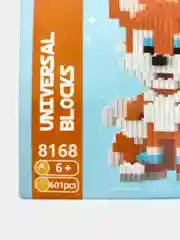 Оранжевый конструктор 3д детский 3D, развивающая игрушка из мини-блоков,фигурка Куроми, Соник, Стич