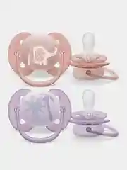 Пустышка Philips Avent Ultra soft, 0-6 месяцев, 2 штуки