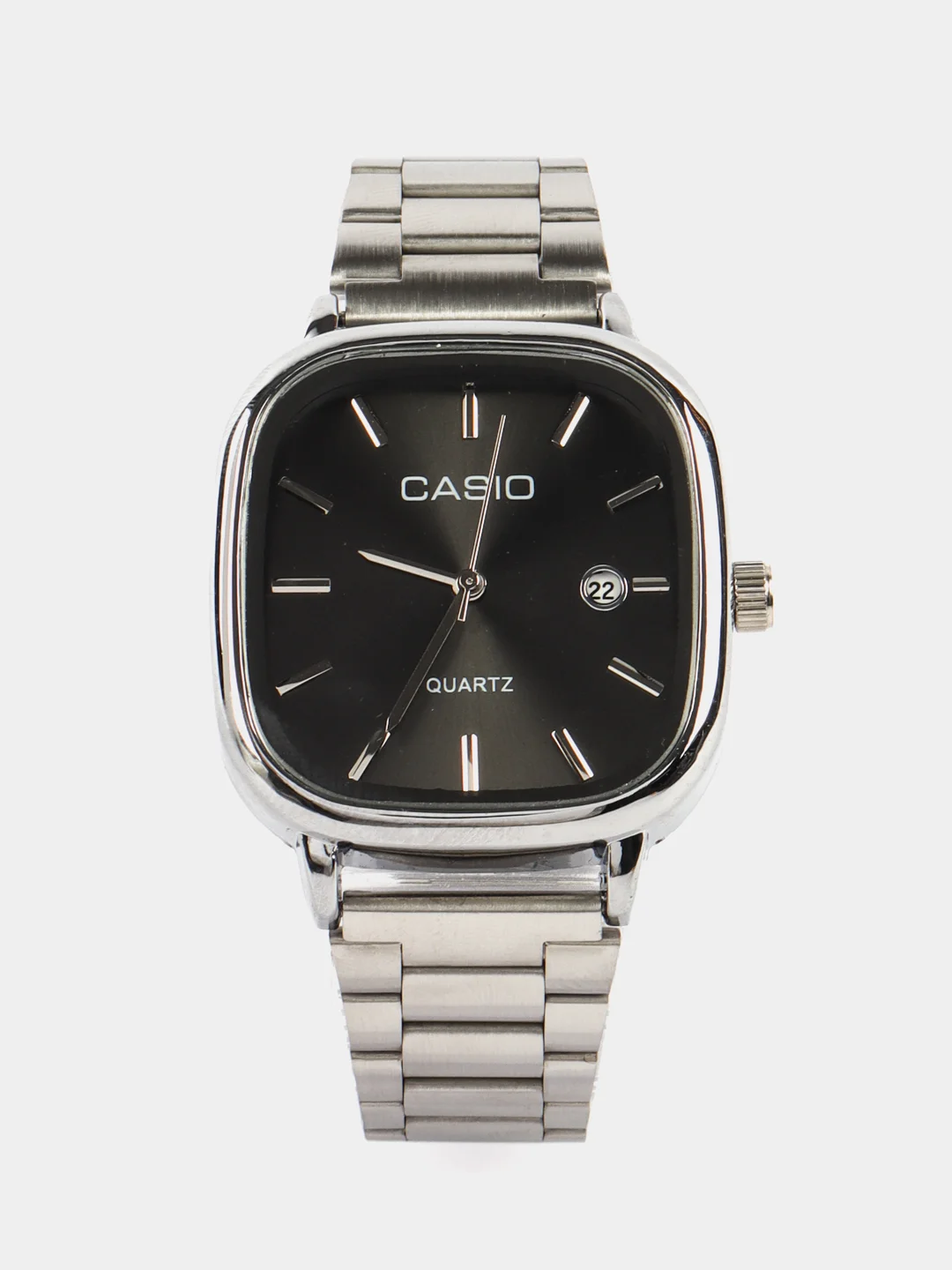 Серый наручные часы Casio с кварцевым механизмом, унисекс