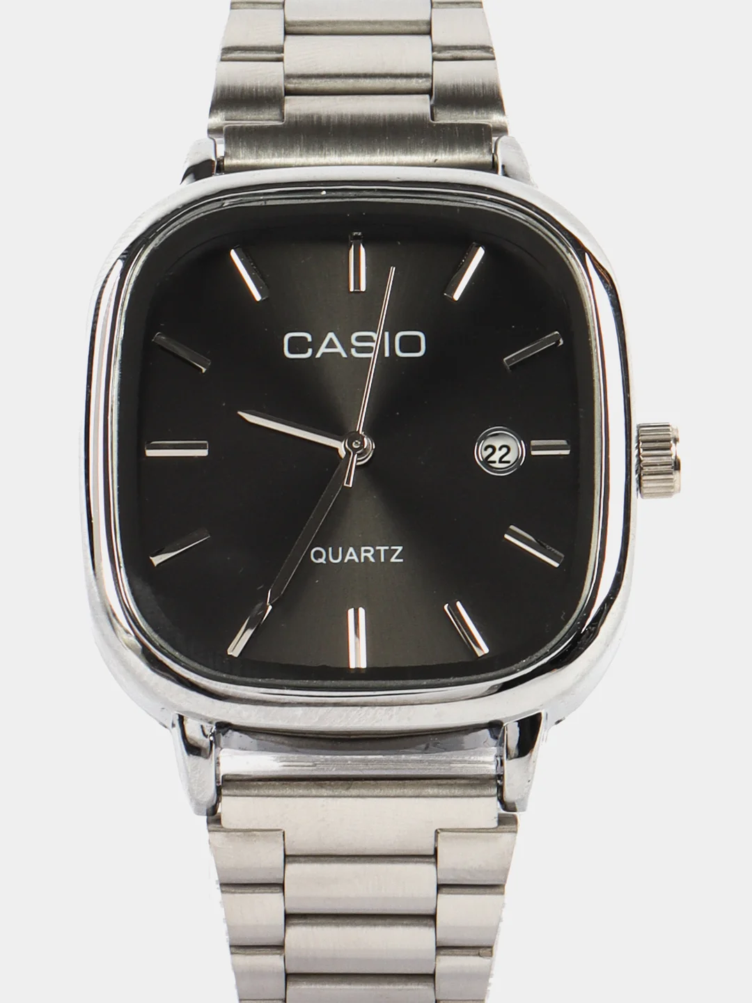 Серый наручные часы Casio с кварцевым механизмом, унисекс