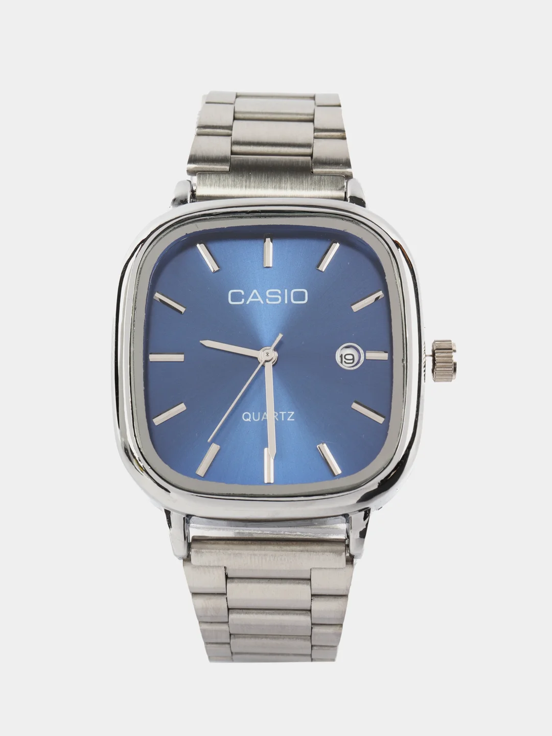 Синий наручные часы Casio с кварцевым механизмом, унисекс