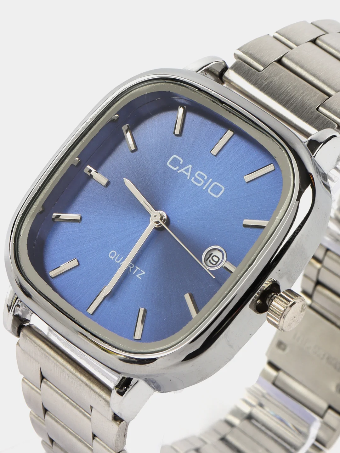 Синий наручные часы Casio с кварцевым механизмом, унисекс