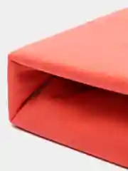 Кораллово-розовый простынь на резинке трикотажная