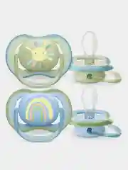 Пустышка Philips Avent Ultra air, для мальчиков, 0-6 месяцев, 2 штуки