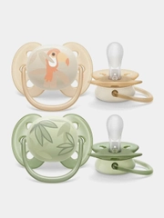 Пустышка Philips Avent Ultra soft, 0-6 месяцев, 2 штуки