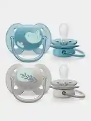 Пустышка Philips Avent Ultra soft, 6-18 месяцев, 2 штуки