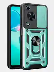 Зеленый чехол противоударный armors для Huawei Nova Y72 / Хуавей Нова У72 с защитой камеры