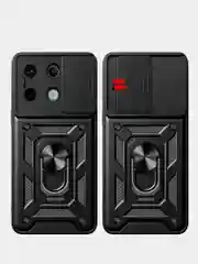Красный чехол противоударный armors для Xiaomi Poco X6 5G и Xiaomi Redmi Note 13 Pro 5G