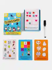 Настольная игра IQ Box "Головоломки", 5-7 лет, Дрофа-Медиа