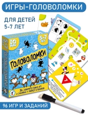 Настольная игра IQ Box "Головоломки", 5-7 лет, Дрофа-Медиа