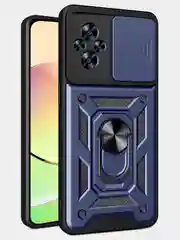 Темно-синий чехол противоударный armors для Realme C67 4G / Реалми С67 4G с защитой камеры
