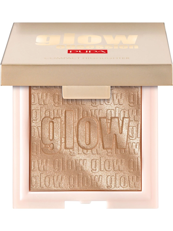 PUPA Хайлайтер компактный Glow Obsession №002, Розовое Золото