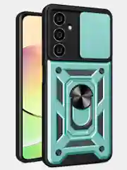 Зеленый чехол противоударный armors для Samsung A05S / Самсунг А05S с защитой камеры