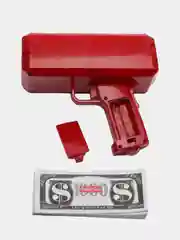 Красный игрушечное оружие, детский пистолет, денежный, Money Gun
