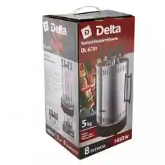 Электрошашлычница Delta DL-6701 на 8 шампуров