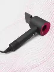 Тёмно-розовый фен Super Hair Dryer, для сушки и укладки волос, 5 в 1
