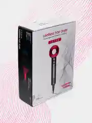 Тёмно-розовый фен Super Hair Dryer, для сушки и укладки волос, 5 в 1