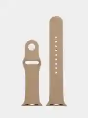 Бежевый силиконовый ремешок для Apple Watch 1, 2, 3, 4, 5, 6, 7, 8, 9, SE, SE 2, Ultra, Ultra 2