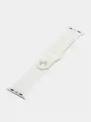 Белый силиконовый ремешок для Apple Watch 1, 2, 3, 4, 5, 6, 7, 8, 9, SE, SE 2, Ultra, Ultra 2