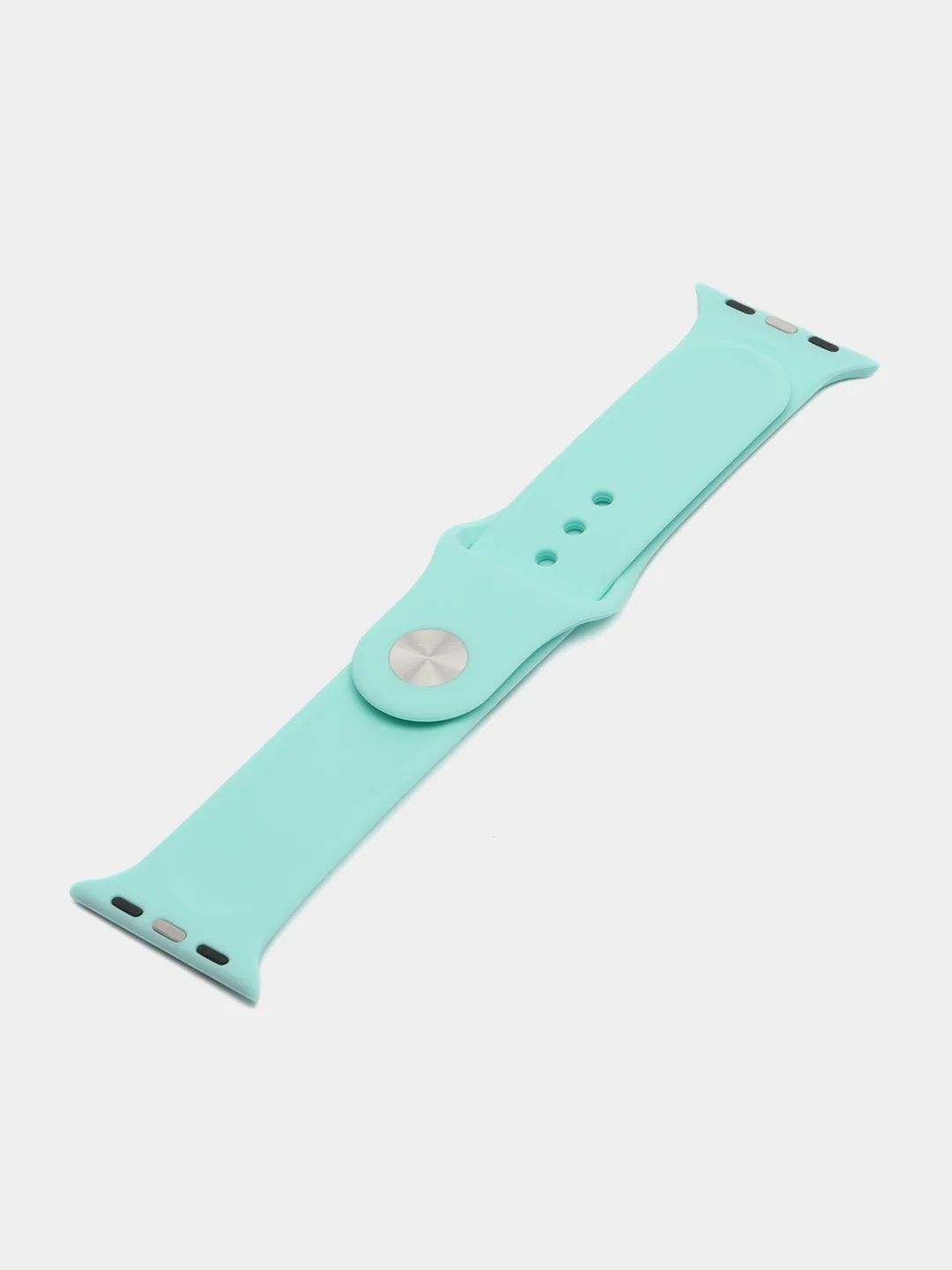 Бирюзовый силиконовый ремешок для Apple Watch 1, 2, 3, 4, 5, 6, 7, 8, 9, SE, SE 2, Ultra, Ultra 2