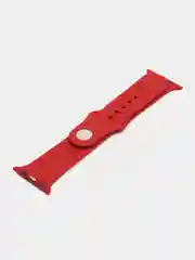 Красный силиконовый ремешок для Apple Watch 1, 2, 3, 4, 5, 6, 7, 8, 9, SE, SE 2, Ultra, Ultra 2
