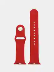 Красный силиконовый ремешок для Apple Watch 1, 2, 3, 4, 5, 6, 7, 8, 9, SE, SE 2, Ultra, Ultra 2
