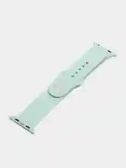 Мятный силиконовый ремешок для Apple Watch 1, 2, 3, 4, 5, 6, 7, 8, 9, SE, SE 2, Ultra, Ultra 2